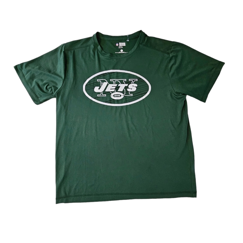 New York Jets Tee Shirt TX3 Cool NFL Team Apparel Green Short Sleeve Men's Large